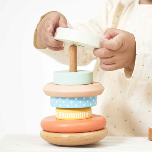 Jouet à empiler en bois Nid "Pure" (1-3 ans) Janod
