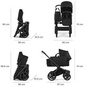 Poussette Bugaboo Donkey 6 Mono "Heritage Black"