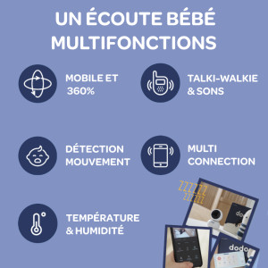 Ecoute-bébé Vidéo Zen Premium 2 "Terre d'argile"
