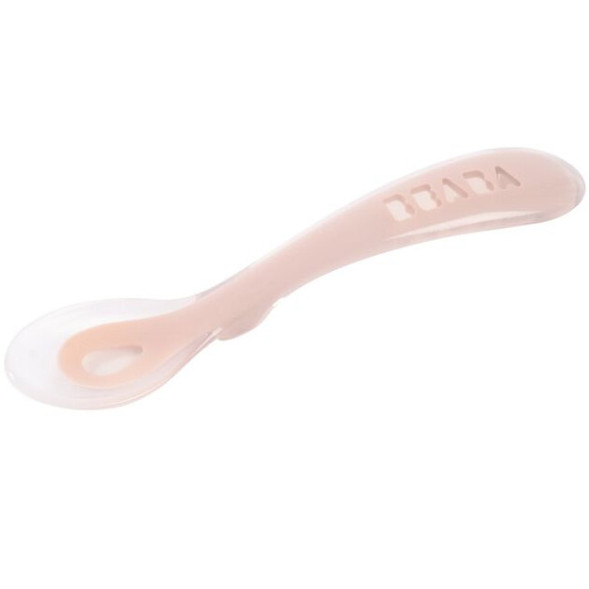 Cuillère bébé en silicone 2e âge "Barbe à Papa" (8 mois et +)