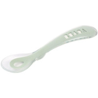 Cuillère bébé en silicone 2e âge "Vert de Gris" (8 mois et +)