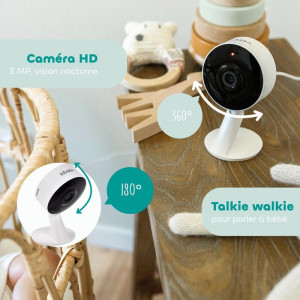 Ecoute-bébé Vidéo Zen Connect Mini "Blanc" Beaba