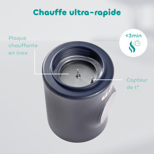 Chauffe Bibebons Milk Nomad "Night Blue" (+ 3 adaptateurs)