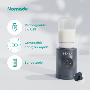 Chauffe Bibebons Milk Nomad "Night Blue" (+ 3 adaptateurs)