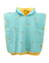 Poncho de plage microfibre enfant "Bleu Banane" (1-6 ans) Quut