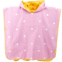 Poncho de plage microfibre enfant "Rose Banane" (1-6 ans)