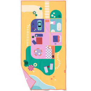 Serviette de plage en microfibre (140 x 70 cm) "Maison de Poupée" Quut