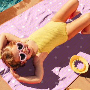 Serviette de plage en microfibre (140 x 70 cm) "Maison de Poupée" Quut
