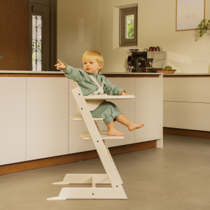 Chaise Haute évolutive en bois de hêtre Tripp Trapp "Vanilla White"  Stokke 