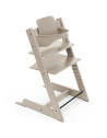 Chaise Haute Tripp Trapp "Gris Cashmere" en bois de hêtre + Baby Set