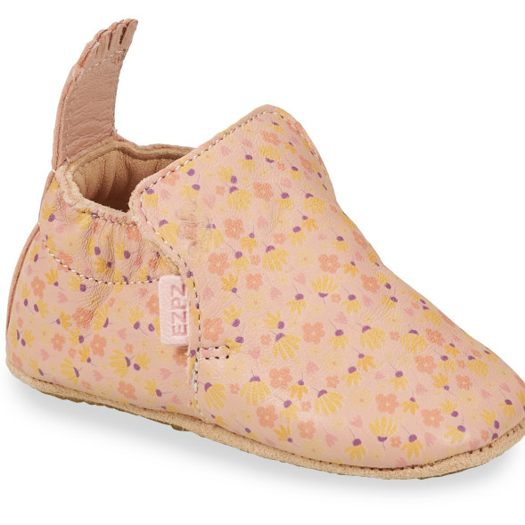 Chaussons bébé en cuir My Blublu "Liberty Rose Baby"