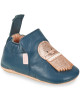 Chaussons bébé en cuir My Blublu "Meduse Denim"