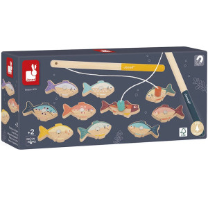 Jeu de Pêche à la ligne magnétique en bois (2-5 ans)