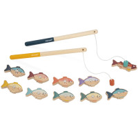 Jeu de Pêche à la ligne magnétique en bois (2-5 ans)