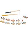 Jeu de Pêche à la ligne magnétique en bois (2-5 ans)