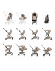 Cocon pour poussette Joolz Aer2 "Sandy Taupe"