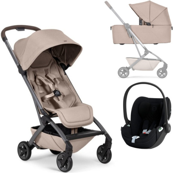  Poussette Joolz Aer2 "Sandy Taupe" + Nacelle + Cybex Cloud T
