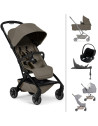  Poussette Joolz Aer2 "Hazel Brown" + Nacelle + Cybex Cloud T Plus + Base T + Arceau de Maintien + Protections Pluie