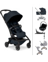  Poussette Joolz Aer2 "Dark Navy Blue" + Nacelle + Cybex Cloud T + Base T + Arceau de Maintien + Protections Pluie