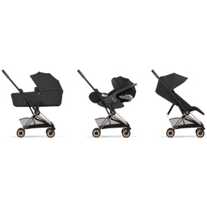 Poussette COYA Confort Rosegold "Sepia Black" Cybex