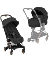 Poussette COYA Style Rosegold "Sepia Black" + Nacelle LUXE (2026)