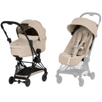  Poussette COYA Confort Matt Black "Cozy Beige" + Nacelle LUXE (2026)