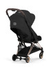 Poussette COYA Confort Rosegold + Nacelle LUXE "Sepia Black" (2026)