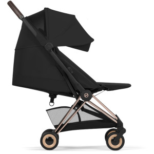  Duo Poussette COYA Confort Rosegold + Nacelle LUXE "Sepia Black" (2026)