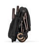 Poussette COYA Confort Rosegold + Nacelle LUXE "Sepia Black" (2026)