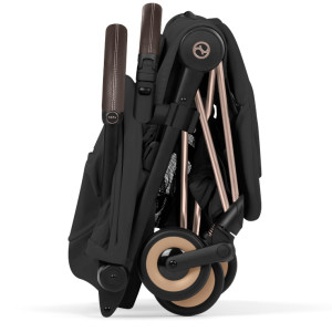  Duo Poussette COYA Confort Rosegold + Nacelle LUXE "Sepia Black" (2026)