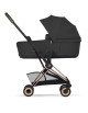 Poussette COYA Confort Rosegold + Nacelle LUXE "Sepia Black" (2026)