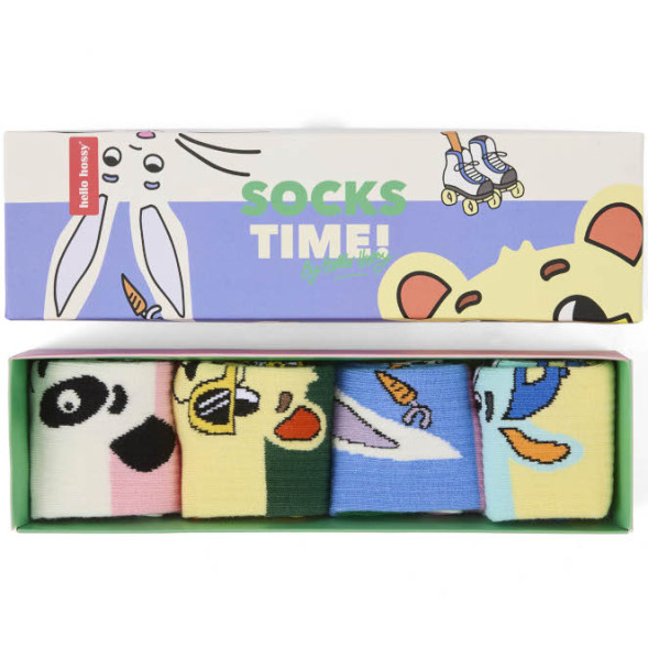 Pack Chaussettes en coton bio "Mascots" (7-9 ans)