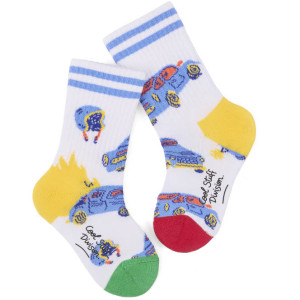Pack Chaussettes en coton bio "Cars" (7/9 ans) Hello Hossy