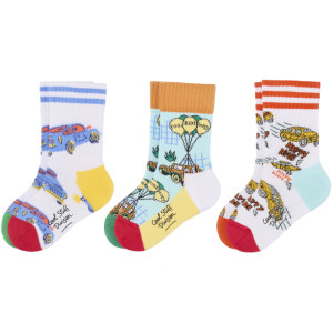 Pack Chaussettes en coton bio "Cars" (1/2 ans) Hello Hossy