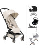  Poussette Joolz Aer2 Edition "Calming Beige" + Nacelle + Cybex Cloud T Plus + Base T + Arceau de Maintien + Protections Pluie