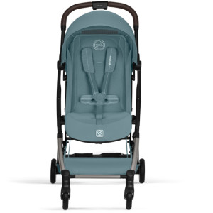  Poussette Orfeo châssis Taupe "Stormy Blue"