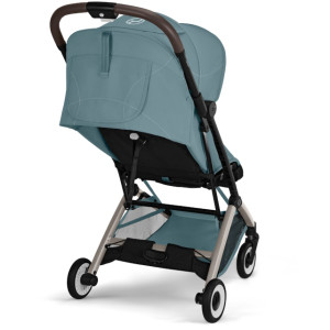 Poussette Orfeo châssis Taupe "Stormy Blue"