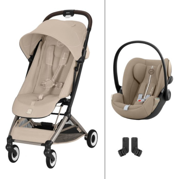  Poussette Orfeo 3 "Almond Beige" (2026) + Cloud G3 Plus