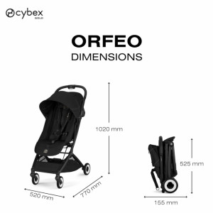  Poussette Orfeo châssis Taupe "Chocolate Brown" (2026) Cybex