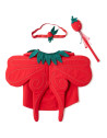 Déguisement enfant en coton bio "Fée des Fraises" (3-7 ans)