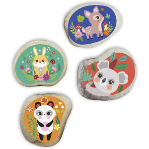 Kit Créatif "Galets à décorer Petits animaux" (6-12 ans)