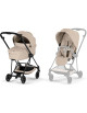  Poussette MIOS + Nacelle LUXE Confort Matt Black "Cozy Beige" (2026)