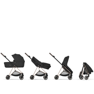 Duo Poussette MIOS Confort Matt Black + Nacelle LUXE "Coconut Brown" (2026)