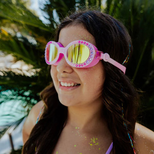Lunettes de natation fille anti-UV (6-12 ans) "Aurora" Bling