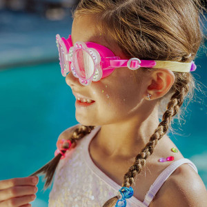 Lunettes de natation fille anti-UV (6-12 ans) "Petals"