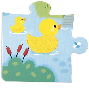 Puzzle enfant géant tactile "La ferme" (2-5 ans) Janod