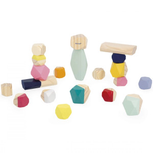 Pierres à empiler en bois Zigolos (2-6 ans) Janod