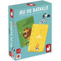 Jeu de bataille "Animaux de la savane" (3-6 ans)