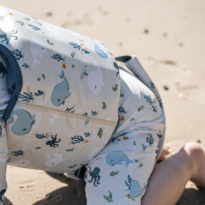 Gilet de Natation bébé (1-2 ans) anti-UV "Les contes de Christian la Baleine" Filibabba