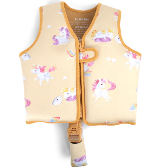 Gilet de Natation bébé (1-2 ans) anti-UV "La plage des Licornes"